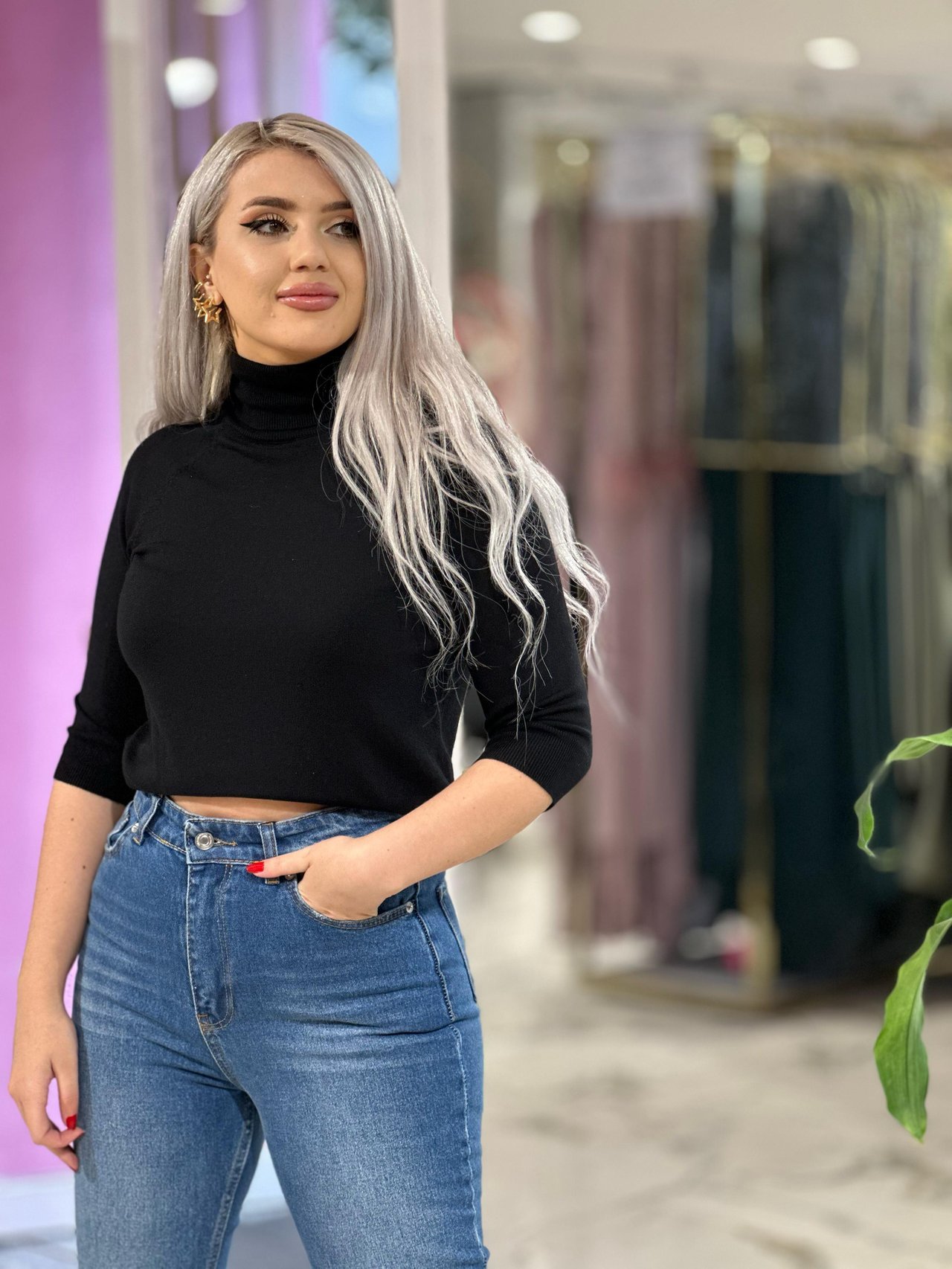Siyah Dilvin Dirsek Kol Balıkçı