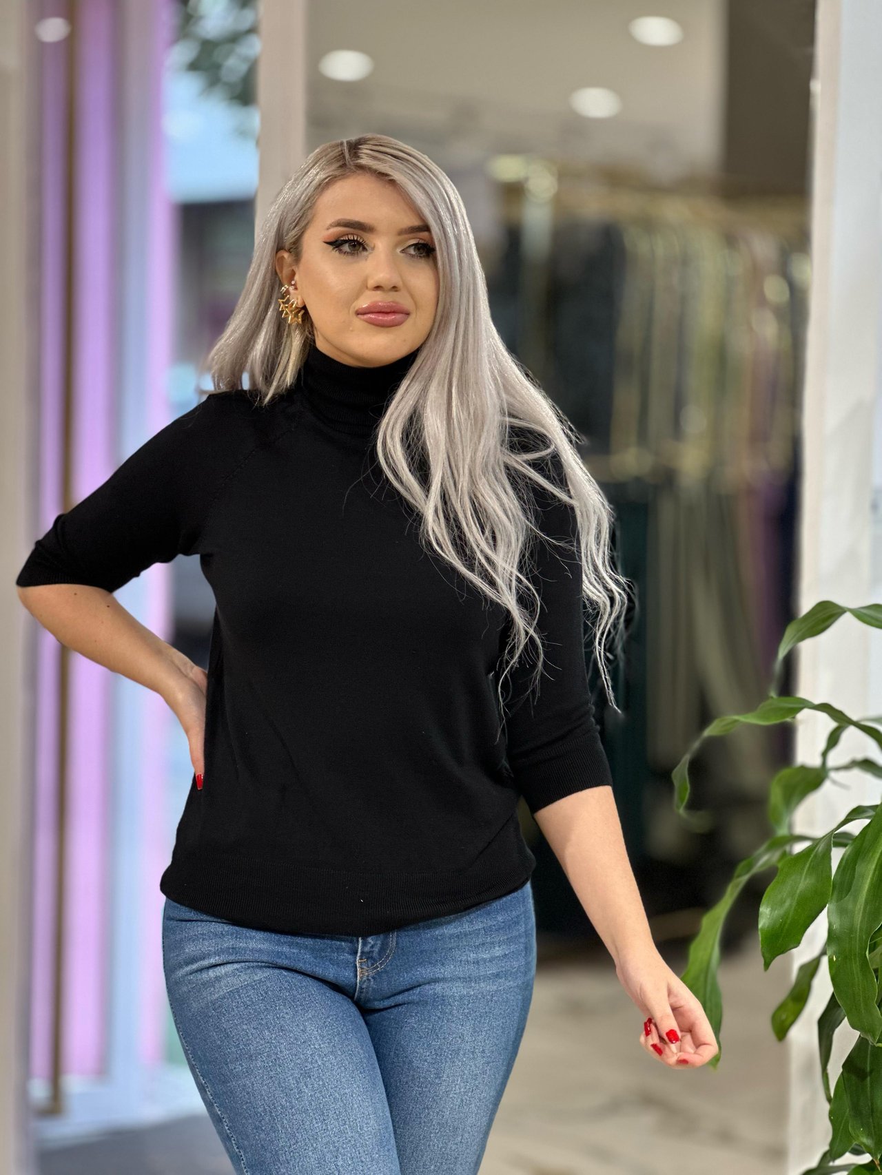 Siyah Dilvin Dirsek Kol Balıkçı