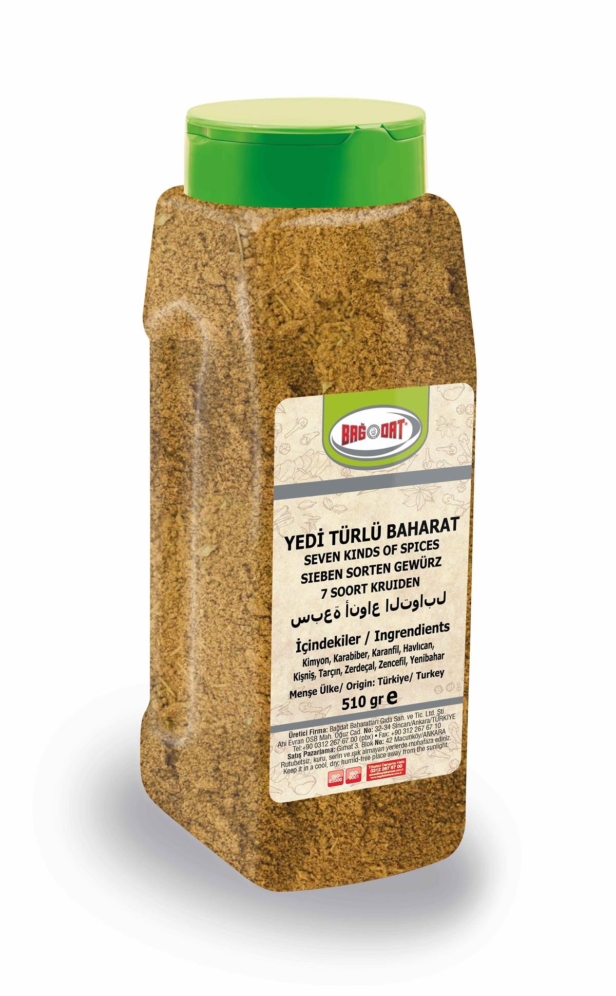 Yedi Türlü Baharat 510 Gr