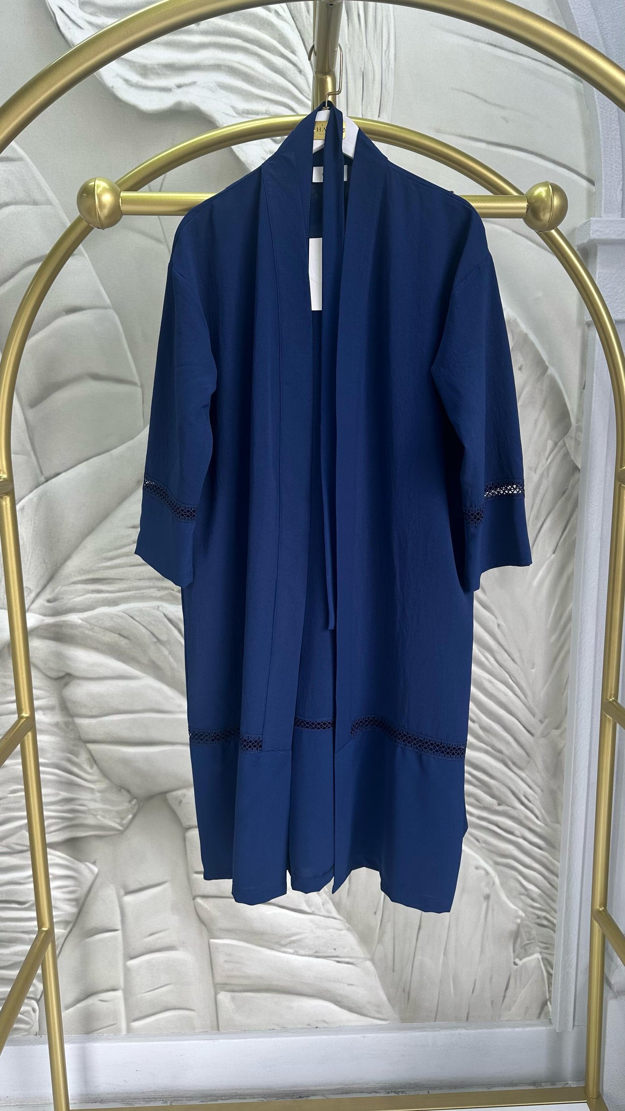 Dantel Şerit Detaylı Kimono Takım