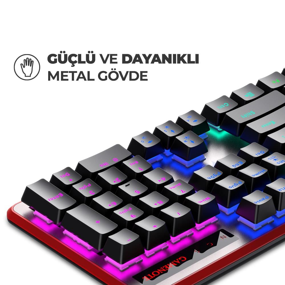 Havit Gamenote KB870L RGB Backlit Gaming Mekanik Klavye