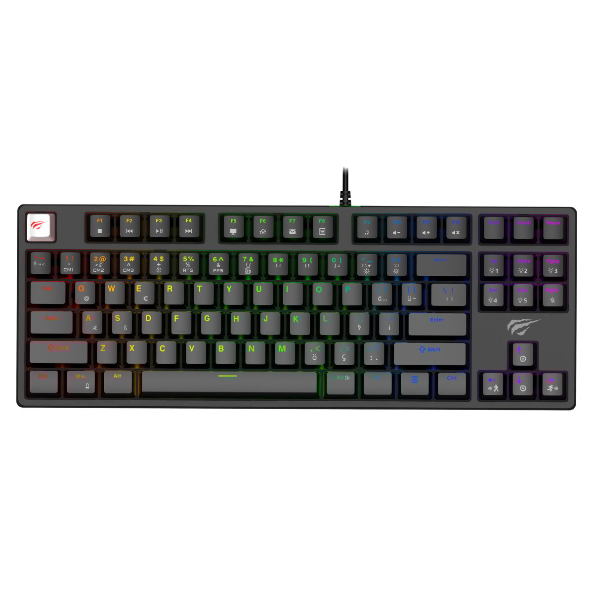 Havit Gamenote KB890L Arkadan Aydınlatmalı Gaming Klavye Blue Switch