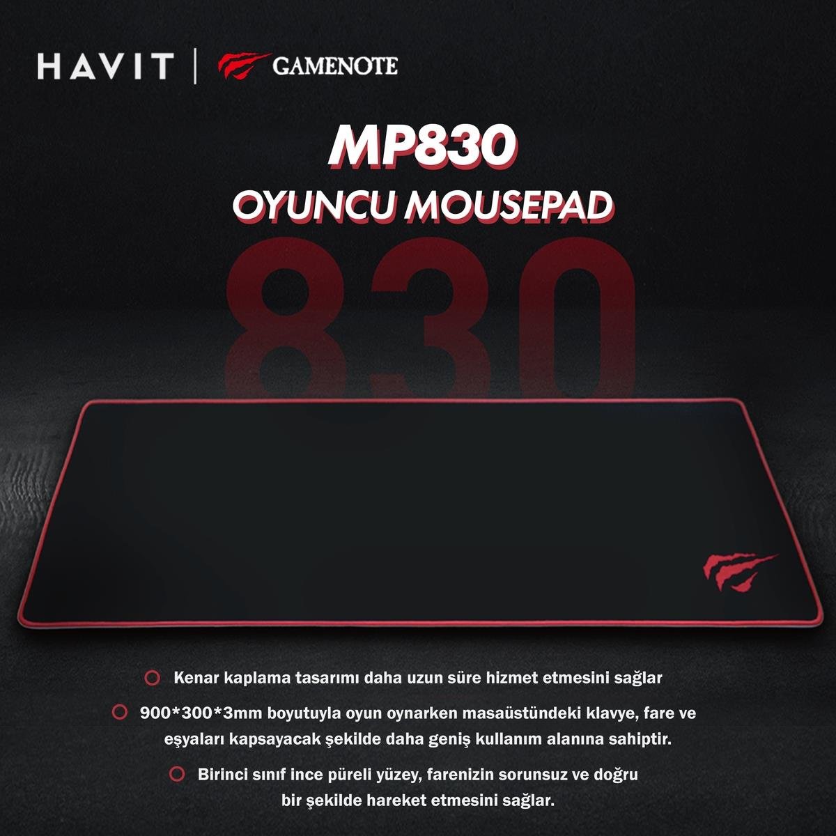Havit Gamenote MP830 XL 900*300*3mm Gaming Mouse Pad