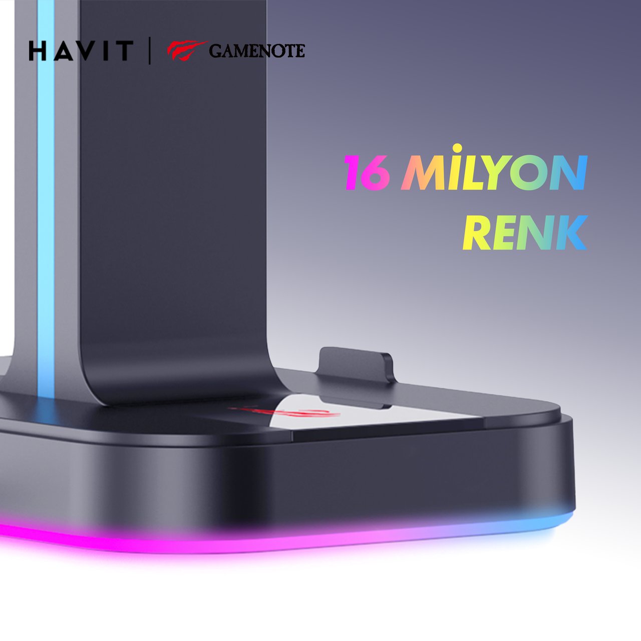 Havit Gamenote TH650 RGB Işıklı Gaming Kulaklık Stant