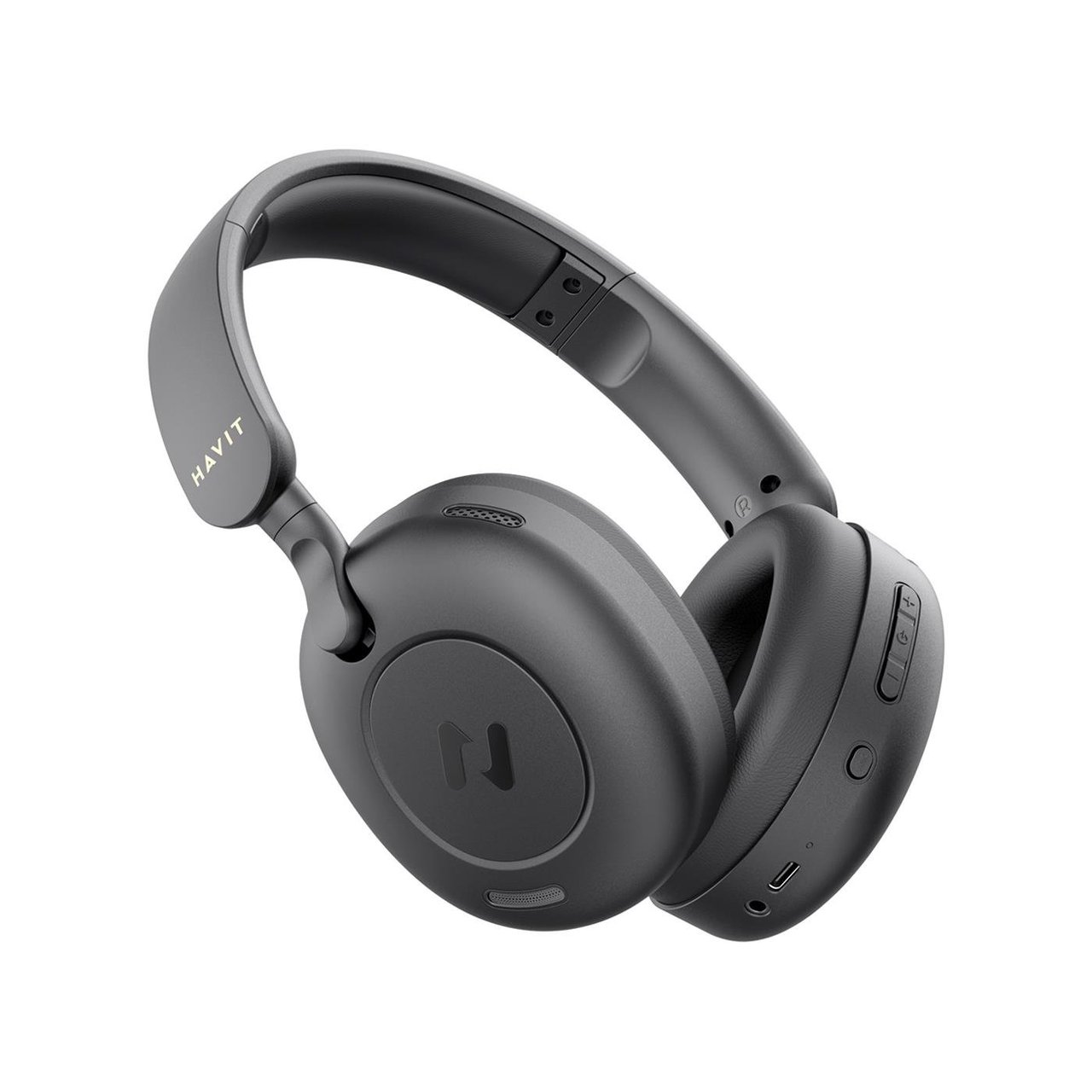Havit H655bt Hibrit ANC Kablosuz Kulaklık - 76 Saat Batarya, Enc, Anc, Çift Cihaz Desteği, Hi-Res Audio - Siyah