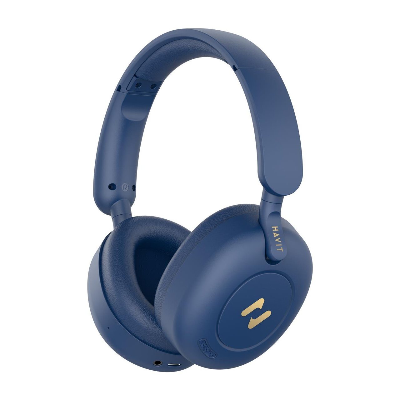 Havit H655BT PRO Hi-Res ANC Kulaküstü Bluetooth Kulaklık - 80 Saat Batarya, AI Gürültü Önleme - Mavi