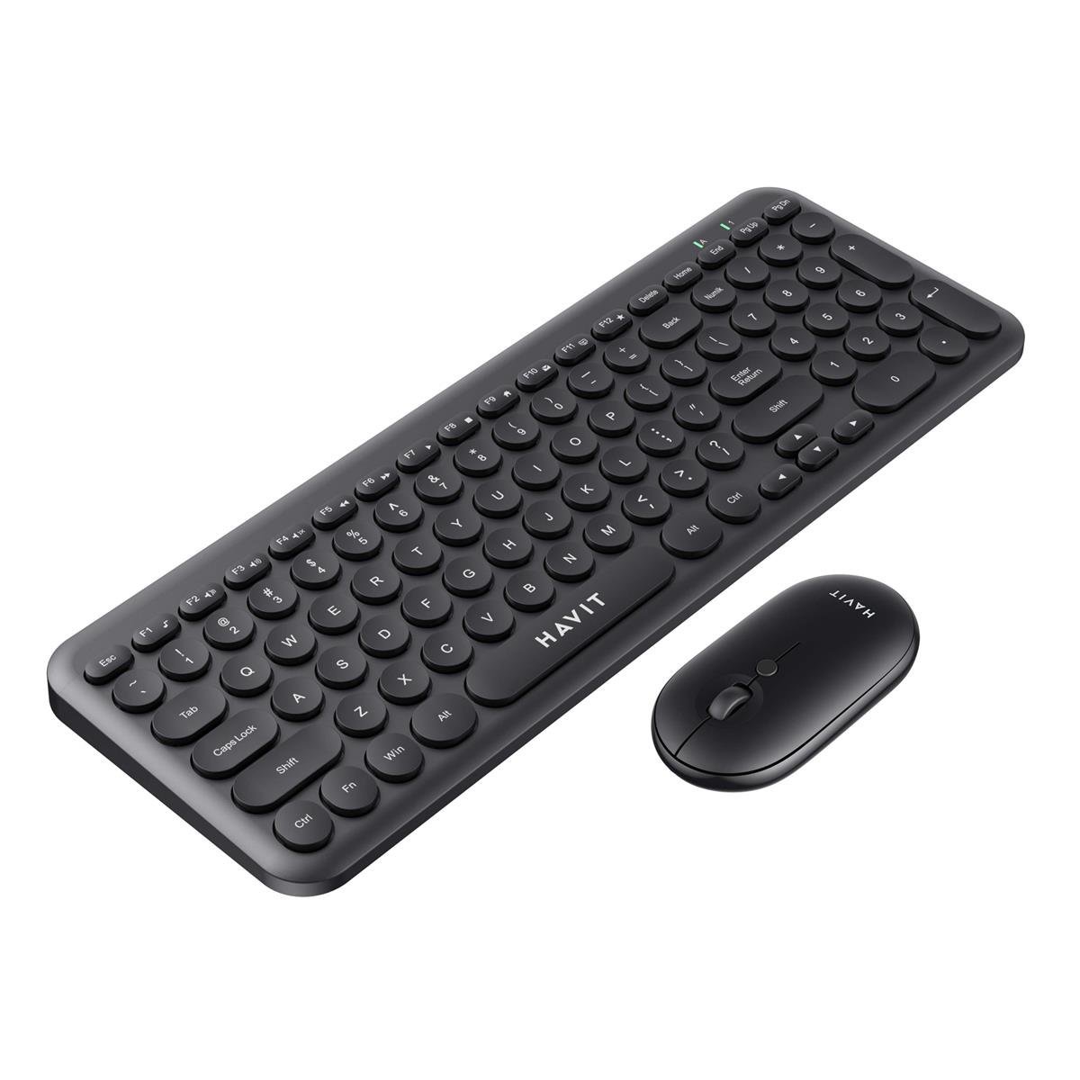 Havit KB254GCM Kablosuz Klavye Mouse Set - Siyah