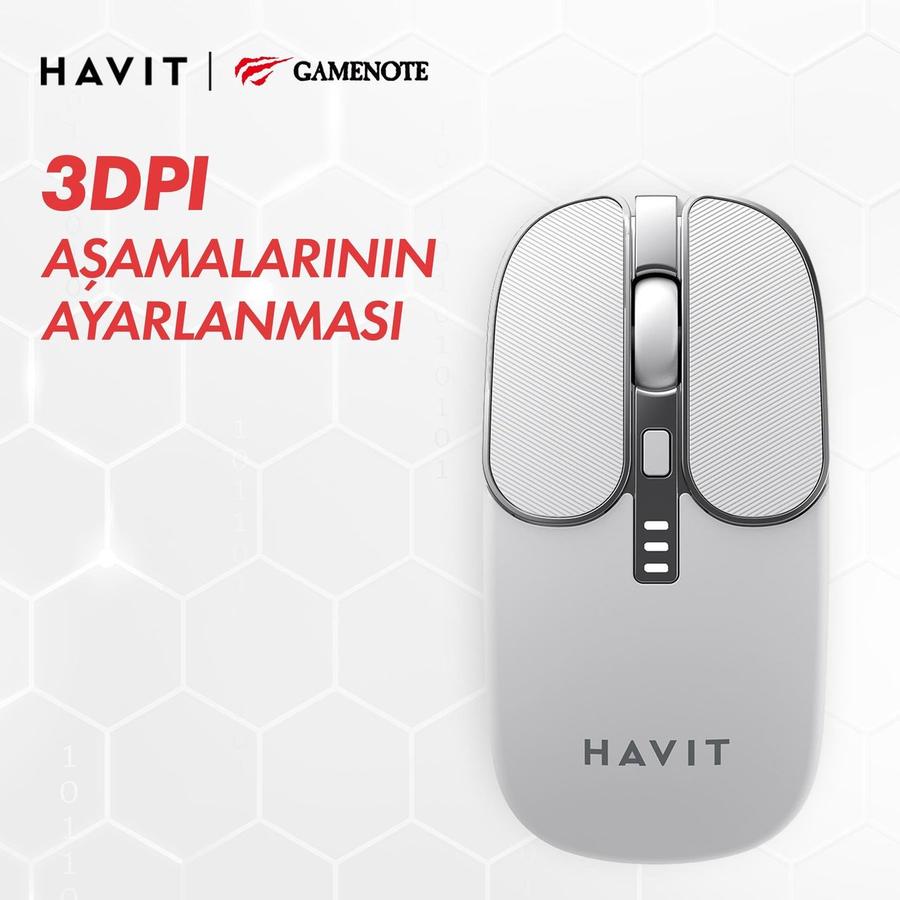 Havit KB830WB Kablosuz Klavye Mouse Set - Beyaz