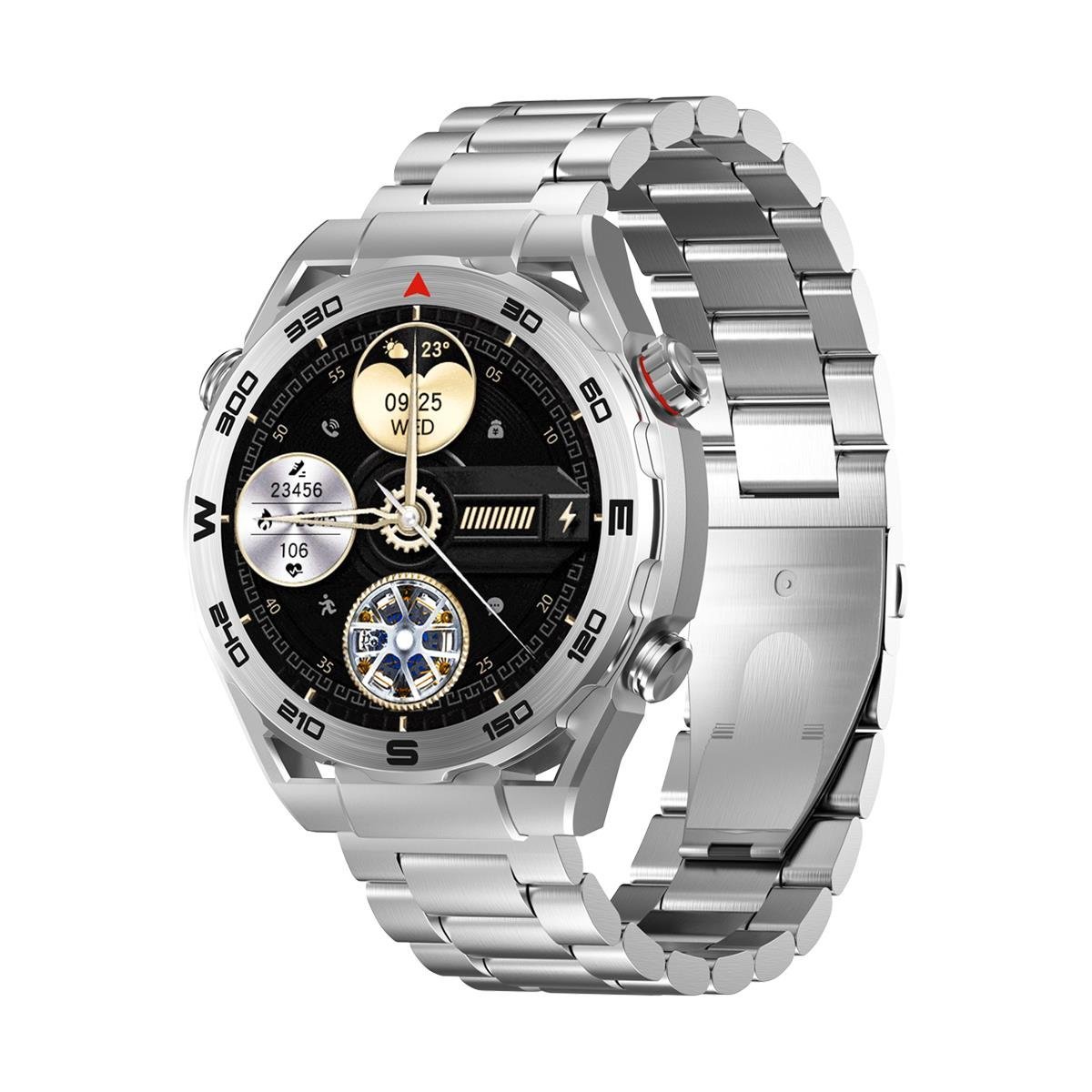 Havit M9030 ULTRA Amoled HD 46MM Akıllı Saat Gri Metal Kordon