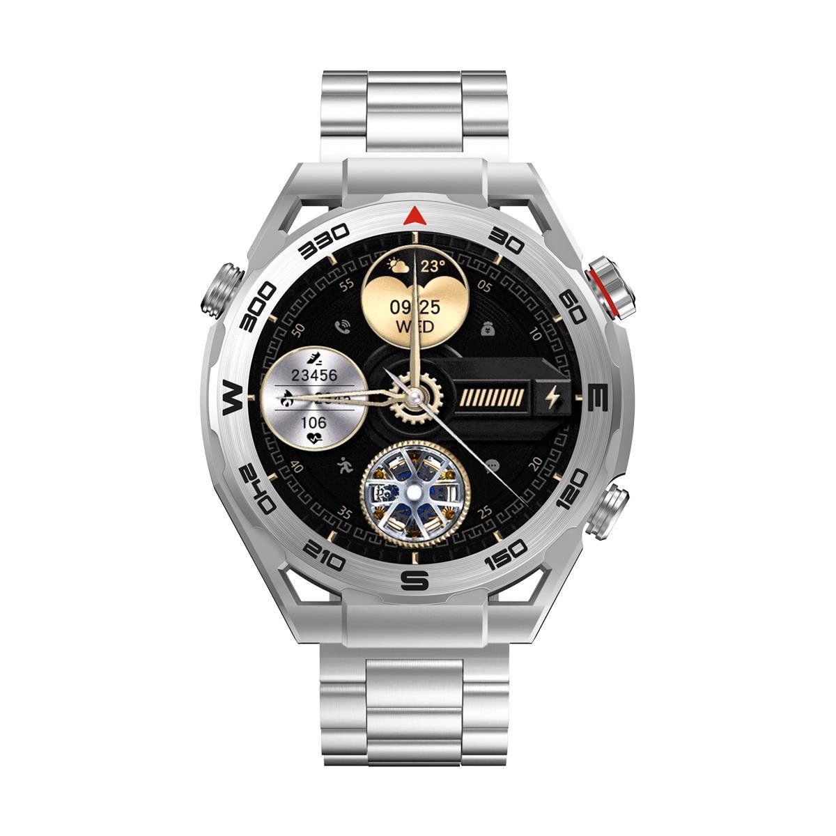 Havit M9030 ULTRA Amoled HD 46MM Akıllı Saat Gri Metal Kordon