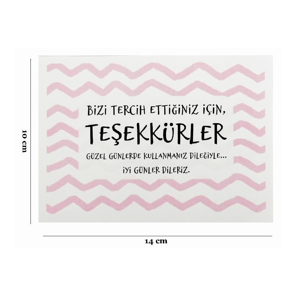 10x14 Teşekkür Kartı Model-2