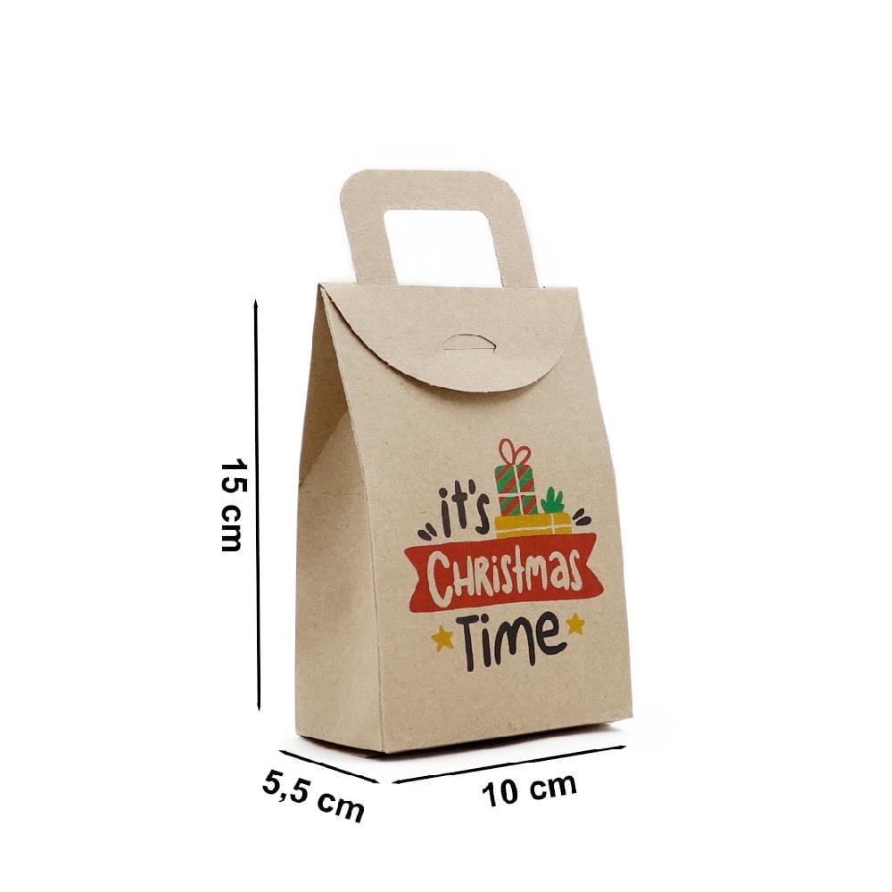 10x15 Yılbaşı Temalı Çanta Model Kutu (5'li Set)