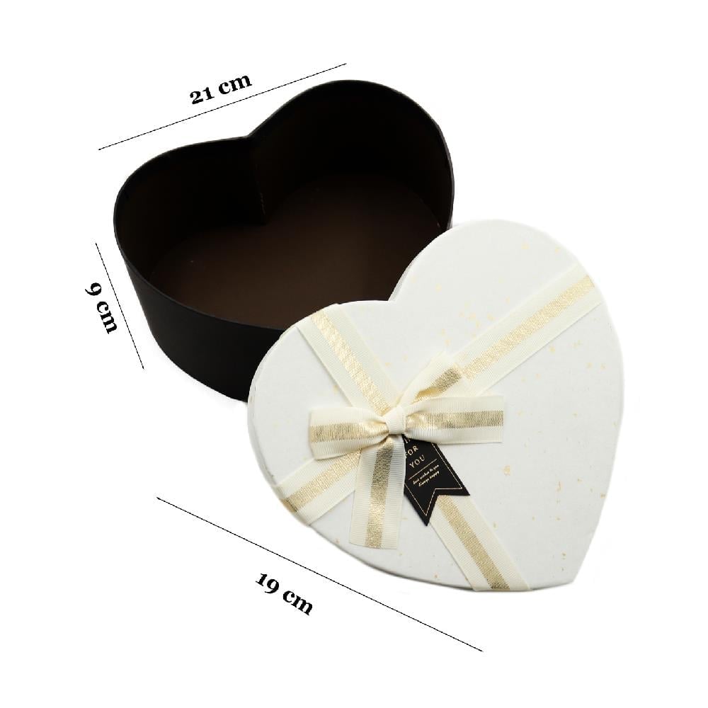 21x19 CM Kalp Model Premium Kalite Hediye Kutusu