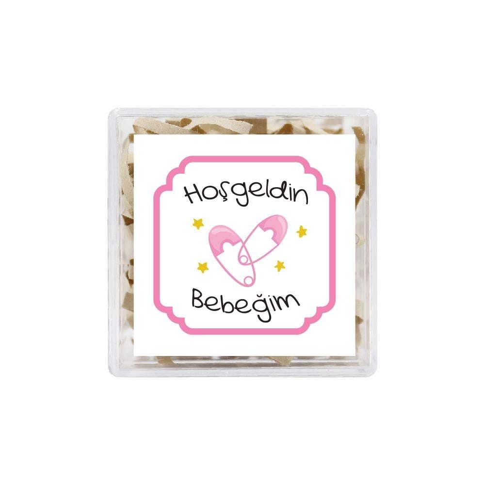 4.5 CM Hoşgeldin Bebeğim Baskılı Etiket Model-7