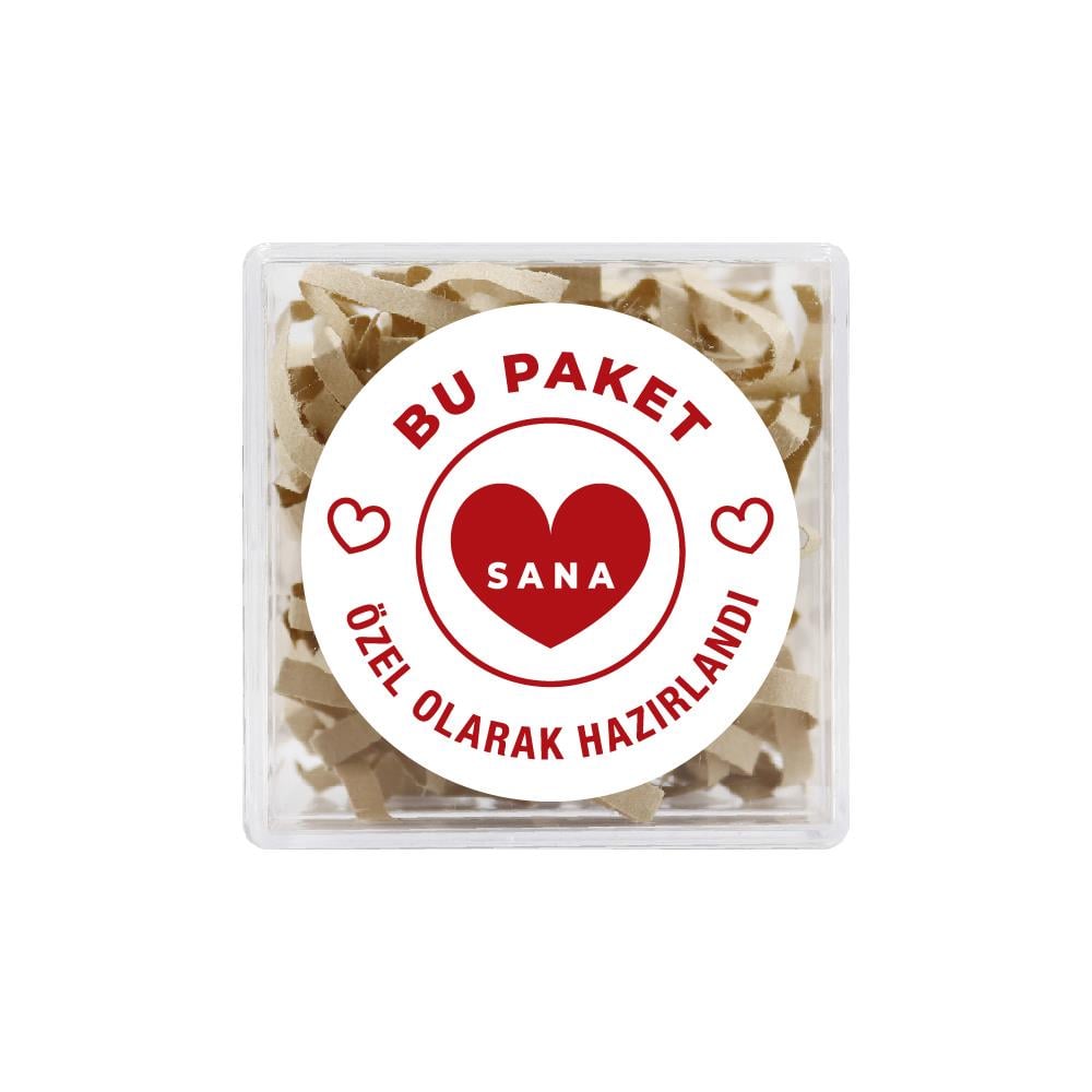 4 CM Bu Paket Sana Özel Olarak Hazırlandı Baskılı Etiket