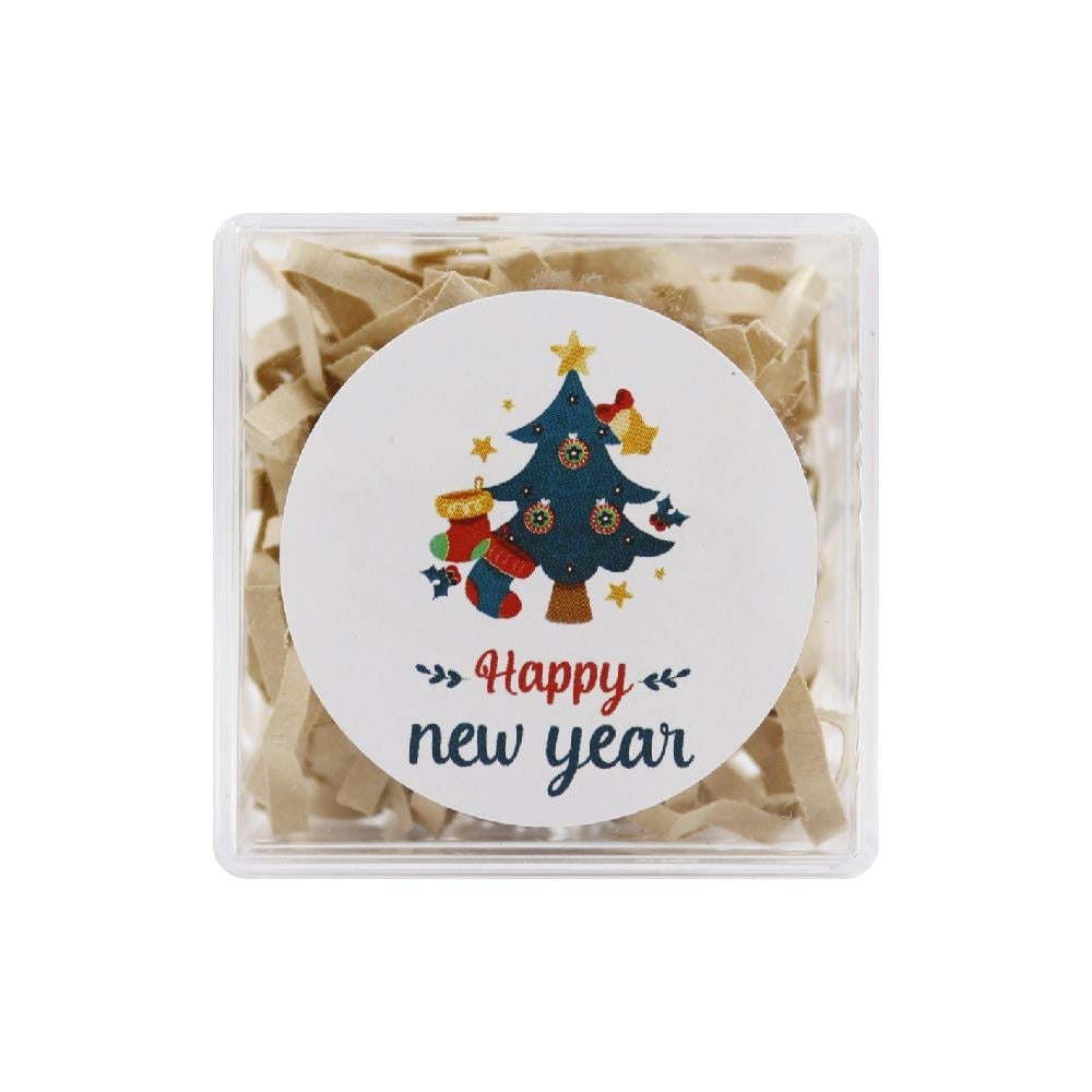 4 CM Happy New Year Baskılı Etiket No:12