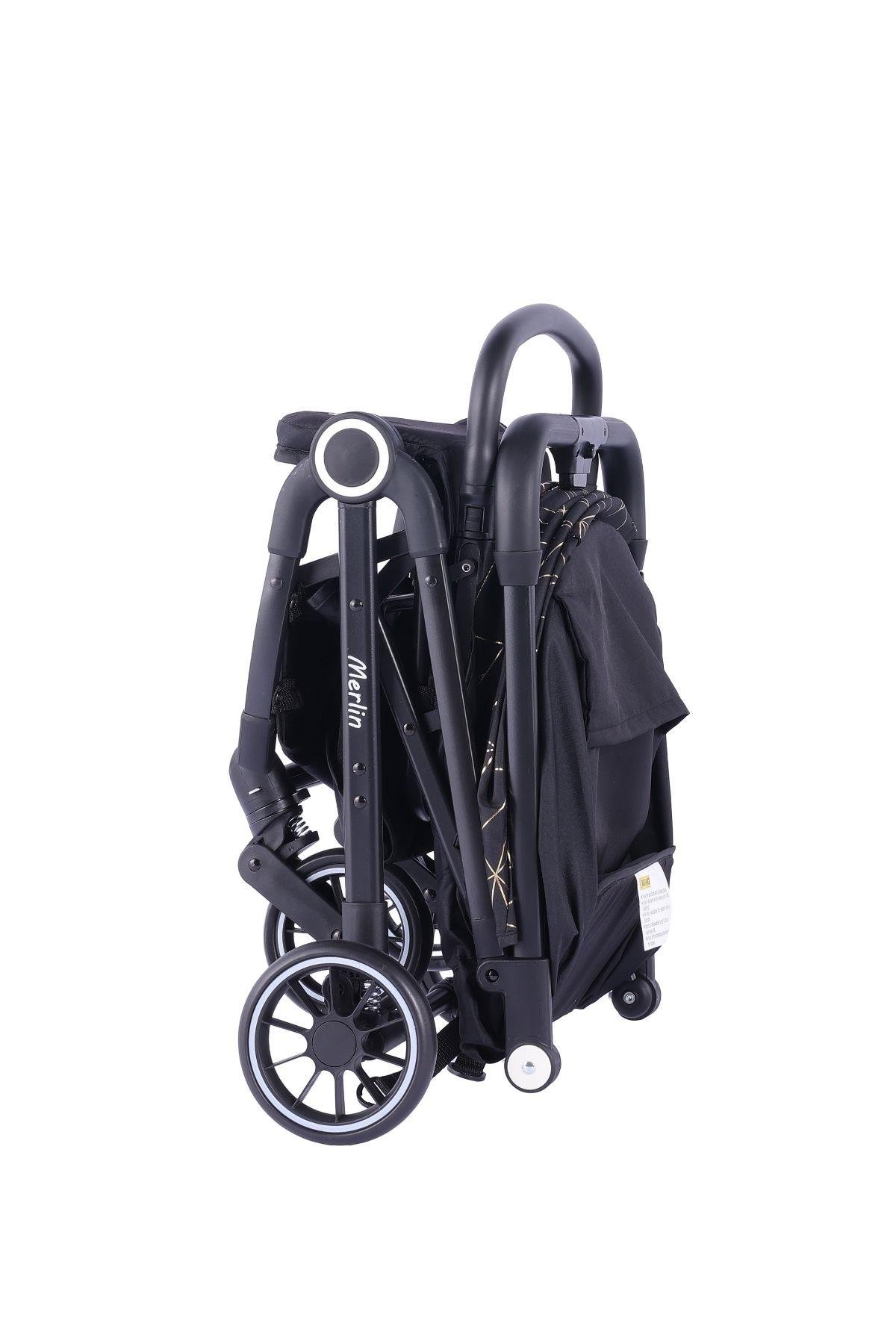 Baby Storch - Merlin Model Compact Bebek Arabası Kabin boy - Gri