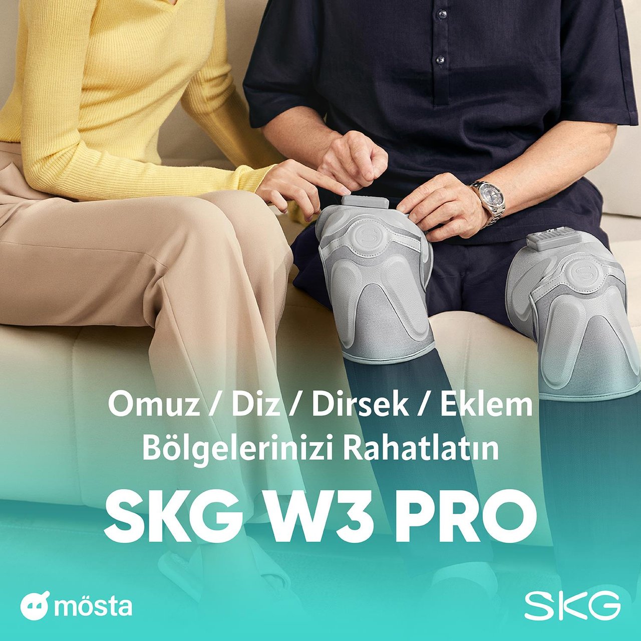 SKG W3 PRO KABLOSUZ TAŞINABİLİR DİZ MASAJ ROBOTU