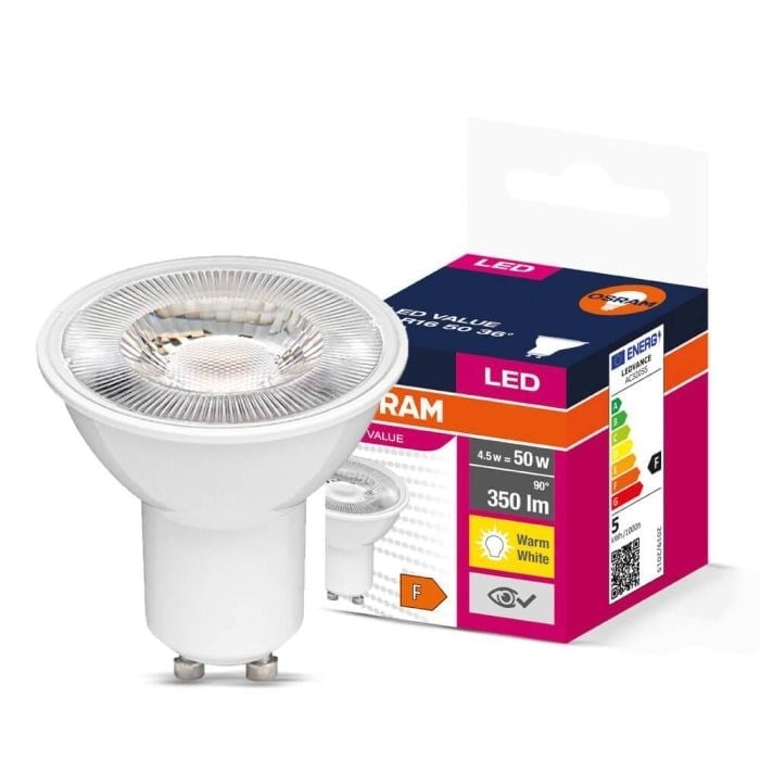 Osram LED Value PAR16 4.5W GU10 3000K sıcak beyaz ampul