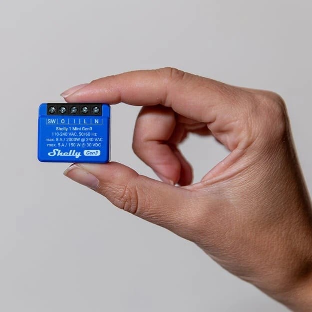 Shelly 1 Mini Gen3 2'li Paket Kuru Kontak Akıllı Röle