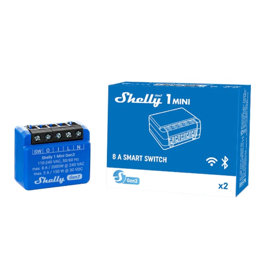 Shelly 1 Mini Gen3 Kuru Kontak Akıllı Röle