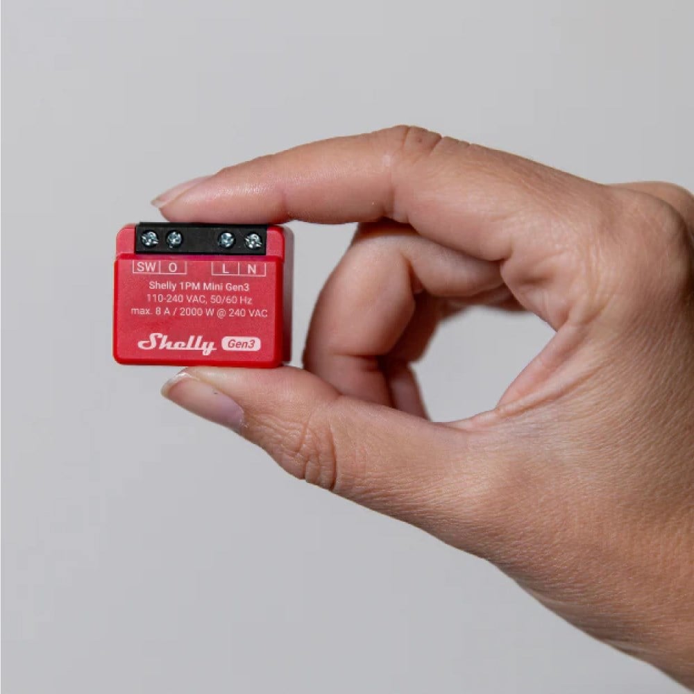 Shelly 1PM Mini Gen3 mini gövde tasarımı