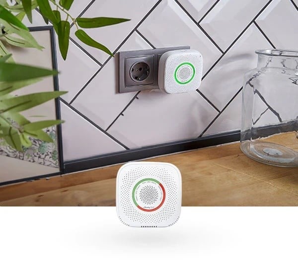 Shelly Doğalgaz İçin Wi-Fi Akıllı Gaz Kaçağı Sensörü prizde kullanım senaryosu