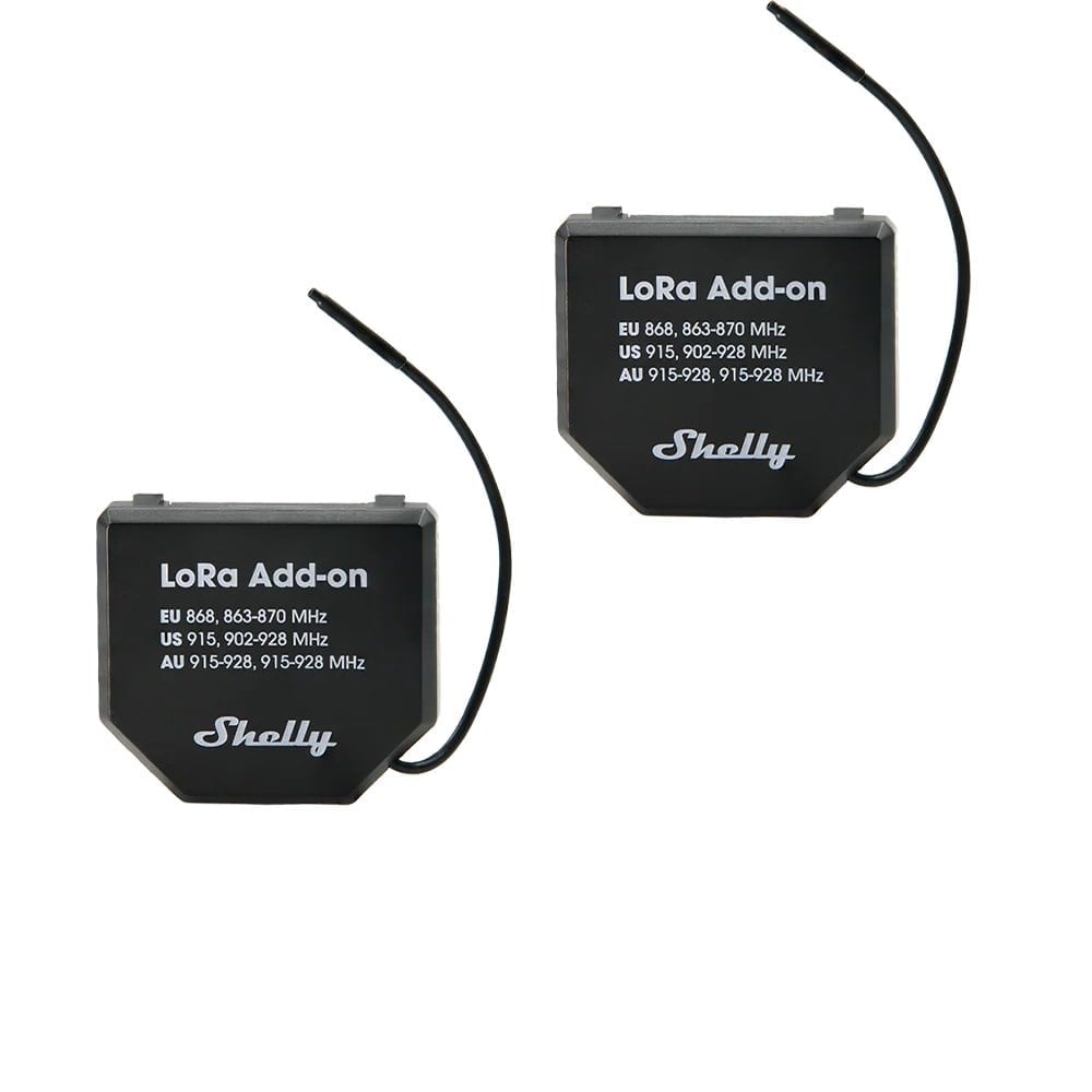 Shelly LoRa Add-on 2’li paket kablosuz iletişim modülleri ürün görseli