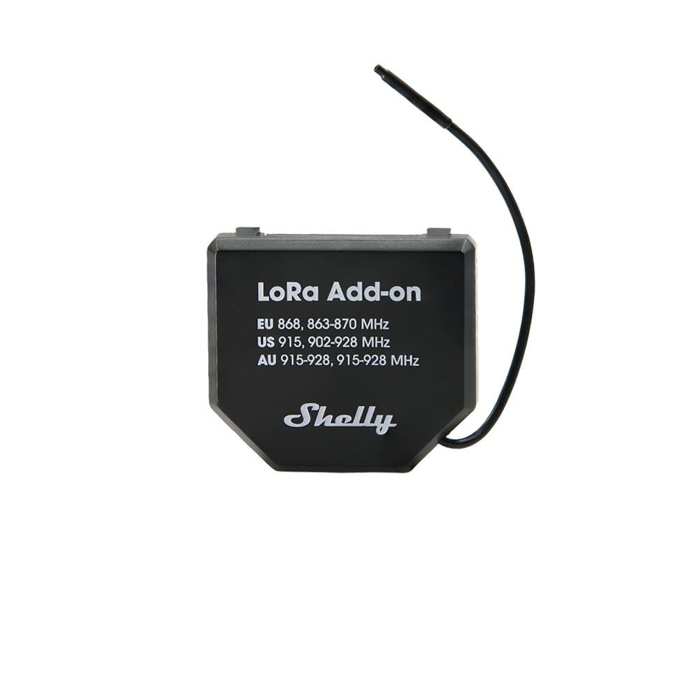 Shelly LoRa Add-on 2’li paket uzun menzilli iletişim modülü ön görünüm