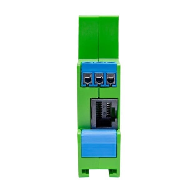 Shelly Pro Dimmer 1PM LAN bağlantılı akıllı dimmer modülü yan port görünümü