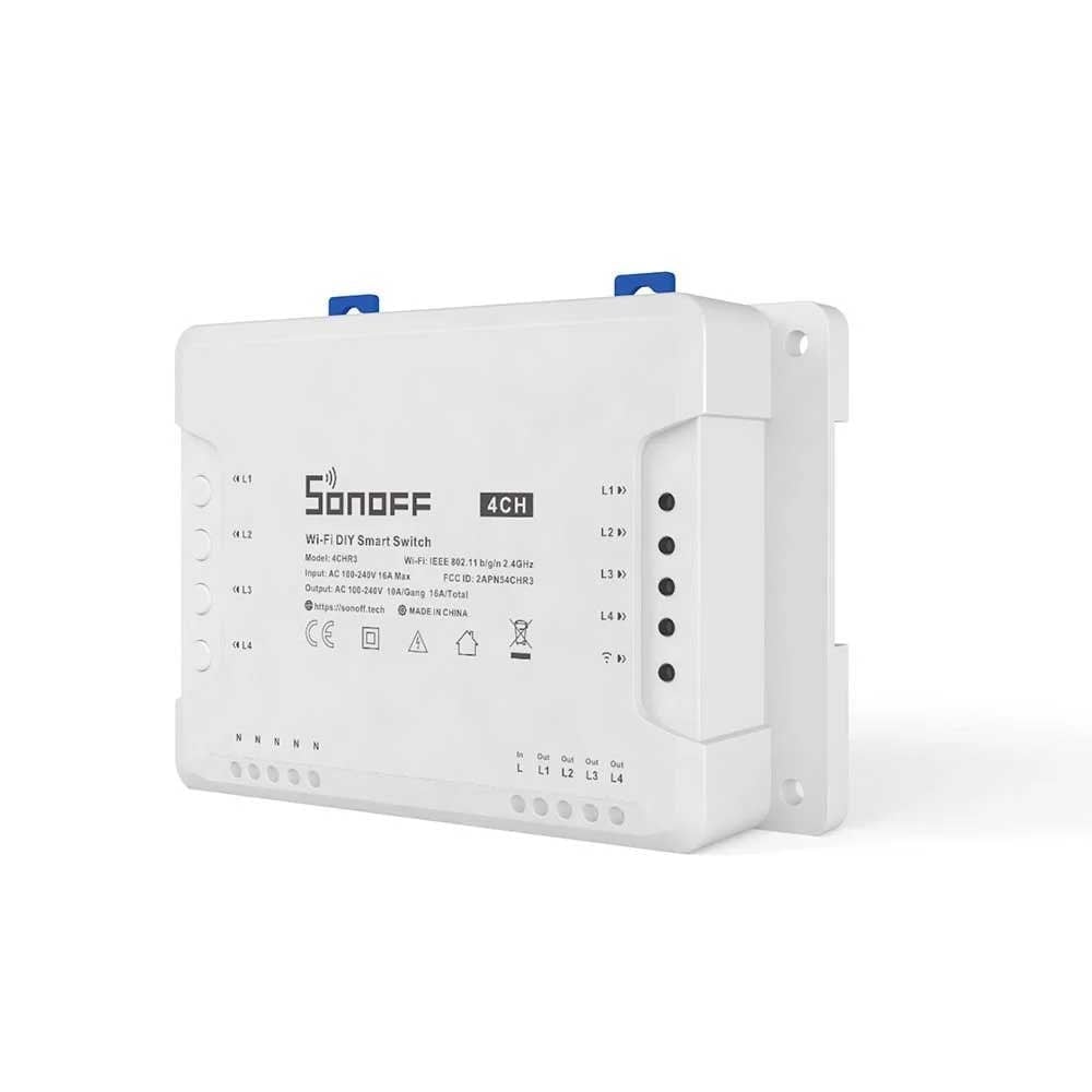 SONOFF 4CHR3 Wi-Fi DIY akıllı anahtar yan açı ürün görseli