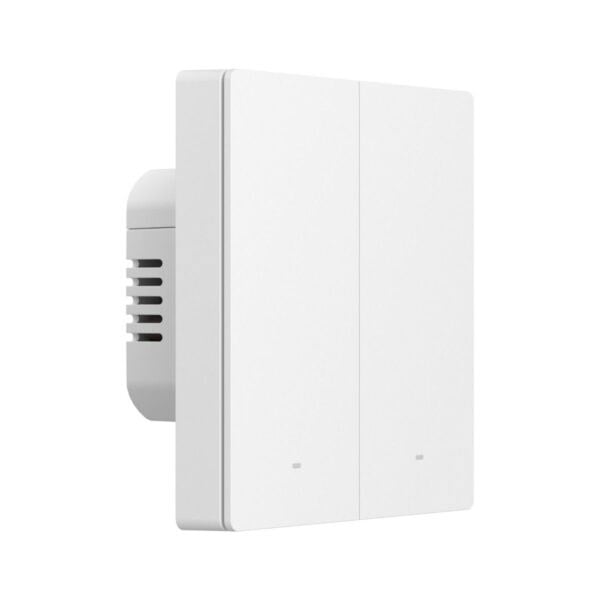 SONOFF M5-2C-86W beyaz çift kanallı akıllı anahtar yandan görünüm