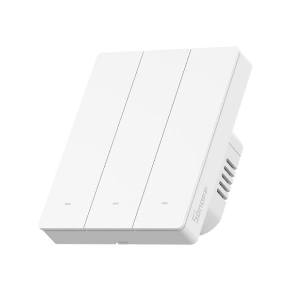 SONOFF M5-3C-80W beyaz üç tuşlu akıllı anahtar yandan görünüm