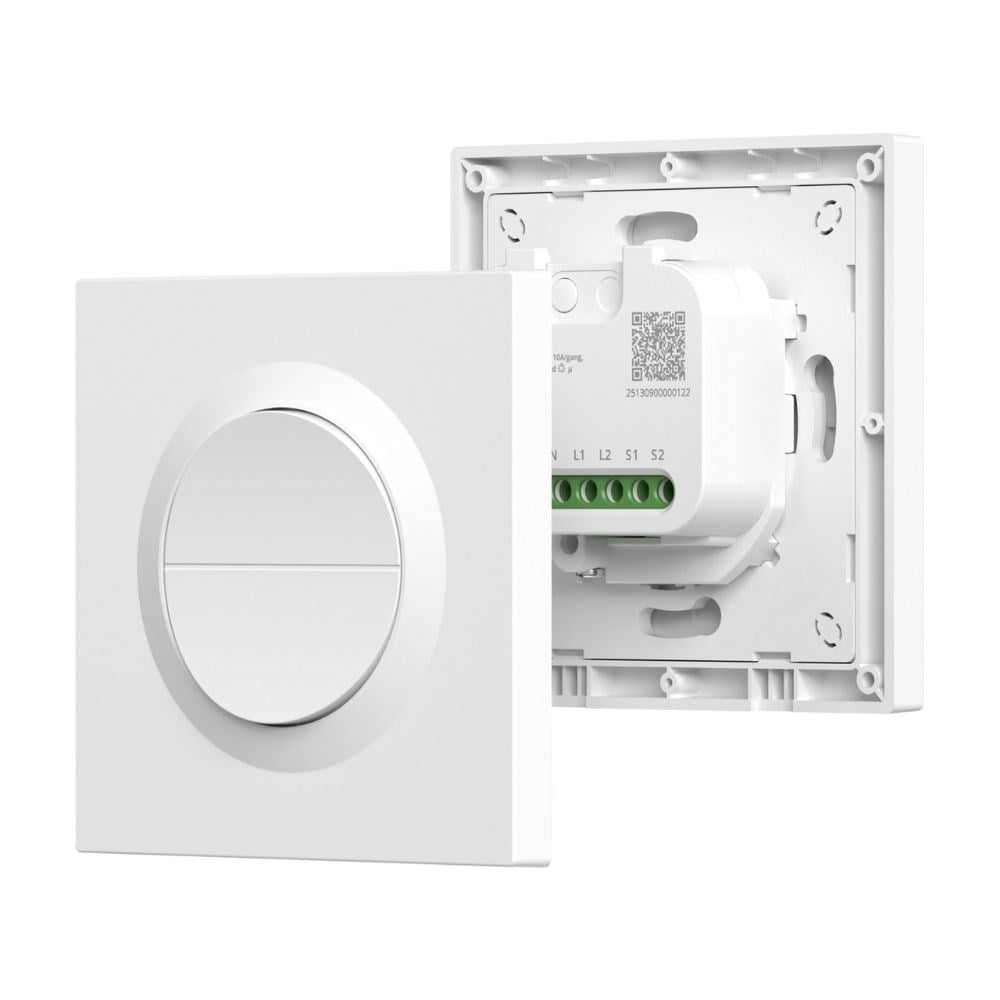 SONOFF MINI-2GS-E çift kanallı akıllı anahtar montaj ve bağlantı yapısı