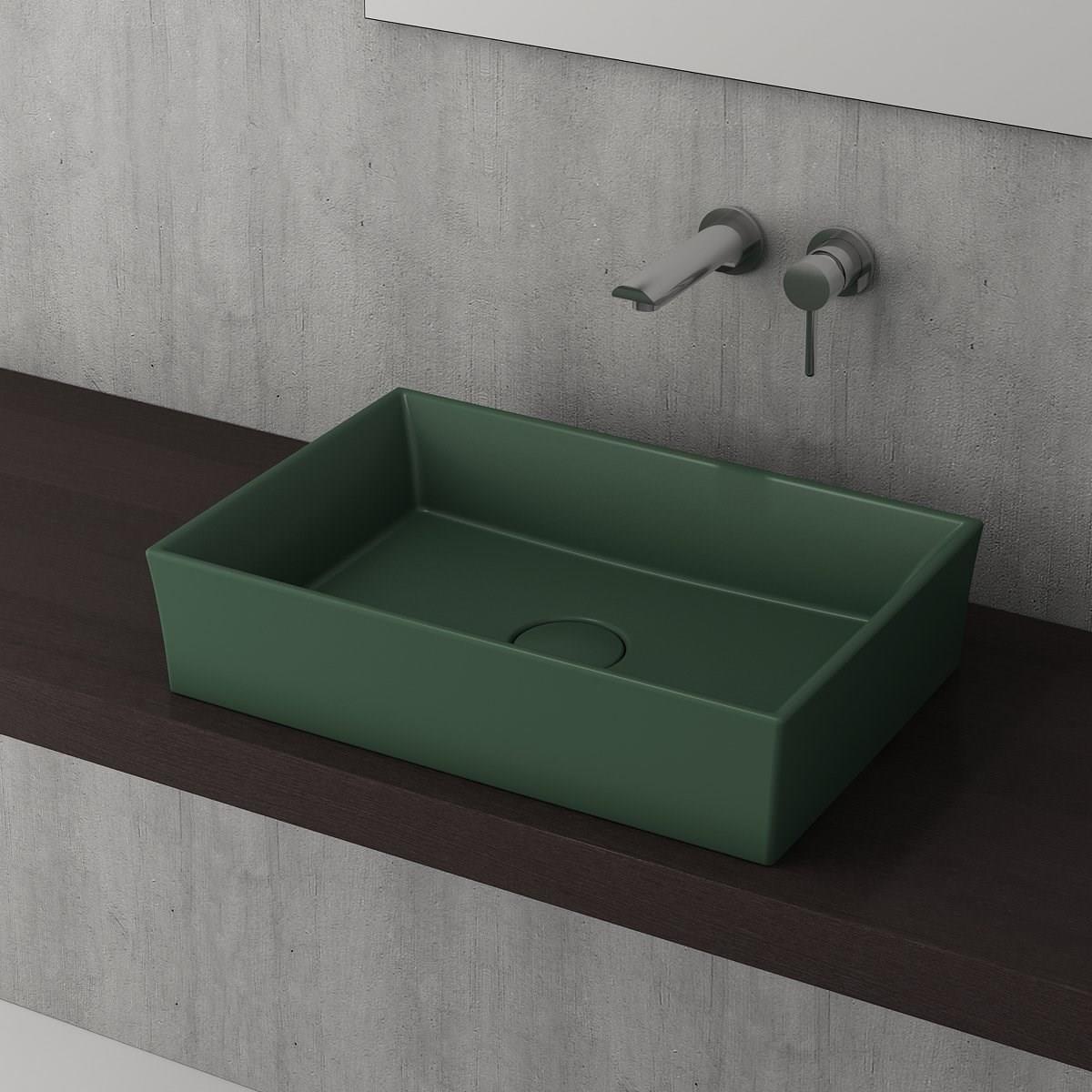 BOCCHI Cesena Çanak Lavabo, 55 cm, Mat Yeşil1172-027-0125