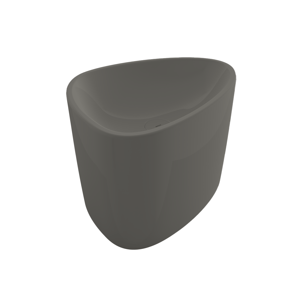 BOCCHI Etna Tezgah Üstü Monoblok Lavabo, 58 cm, Mat Beton1162-069-0125