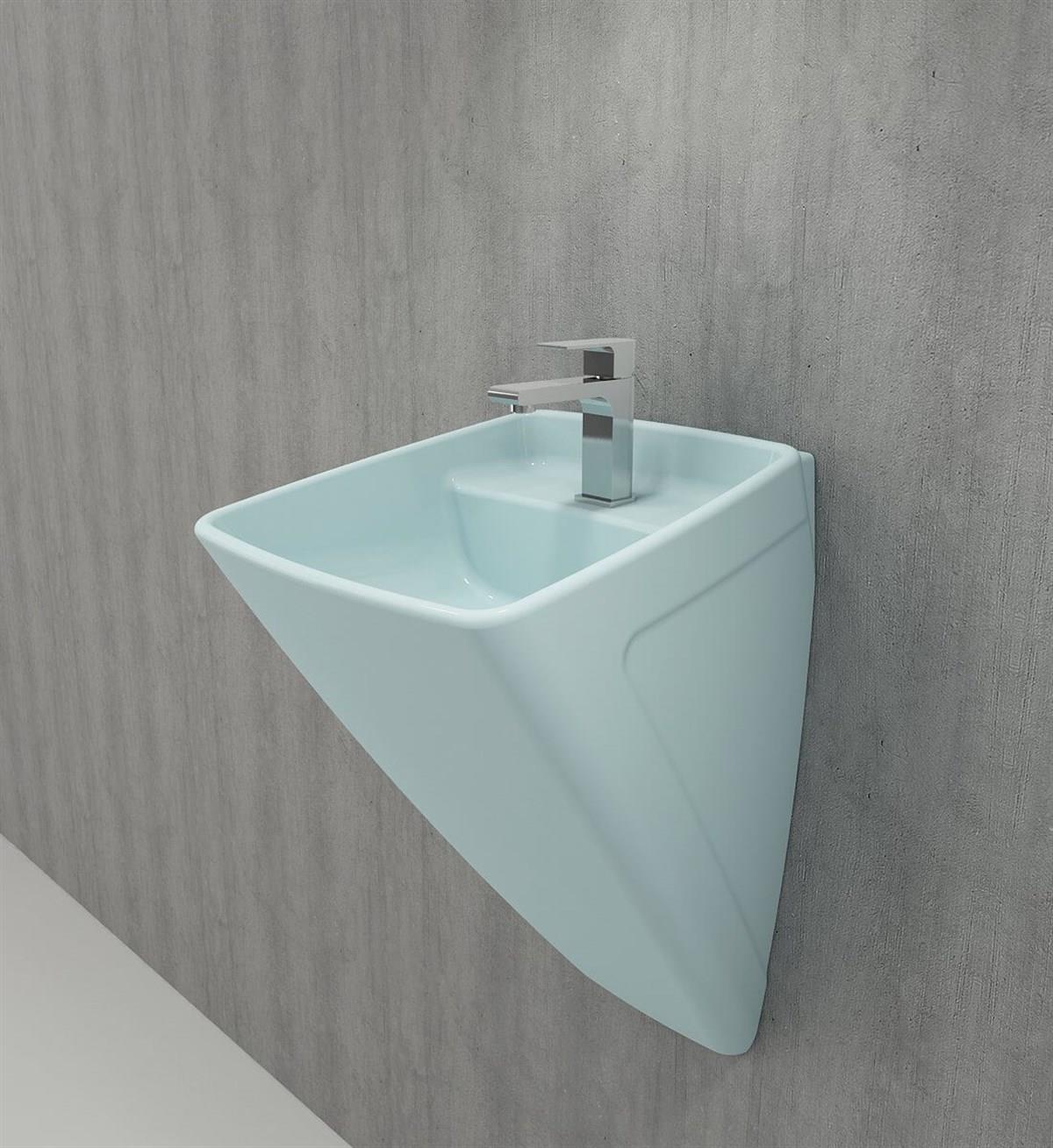 BOCCHI Firenze Asma Monoblok Lavabo, 48cm, Mat Buz Mavisi1082-029-0126