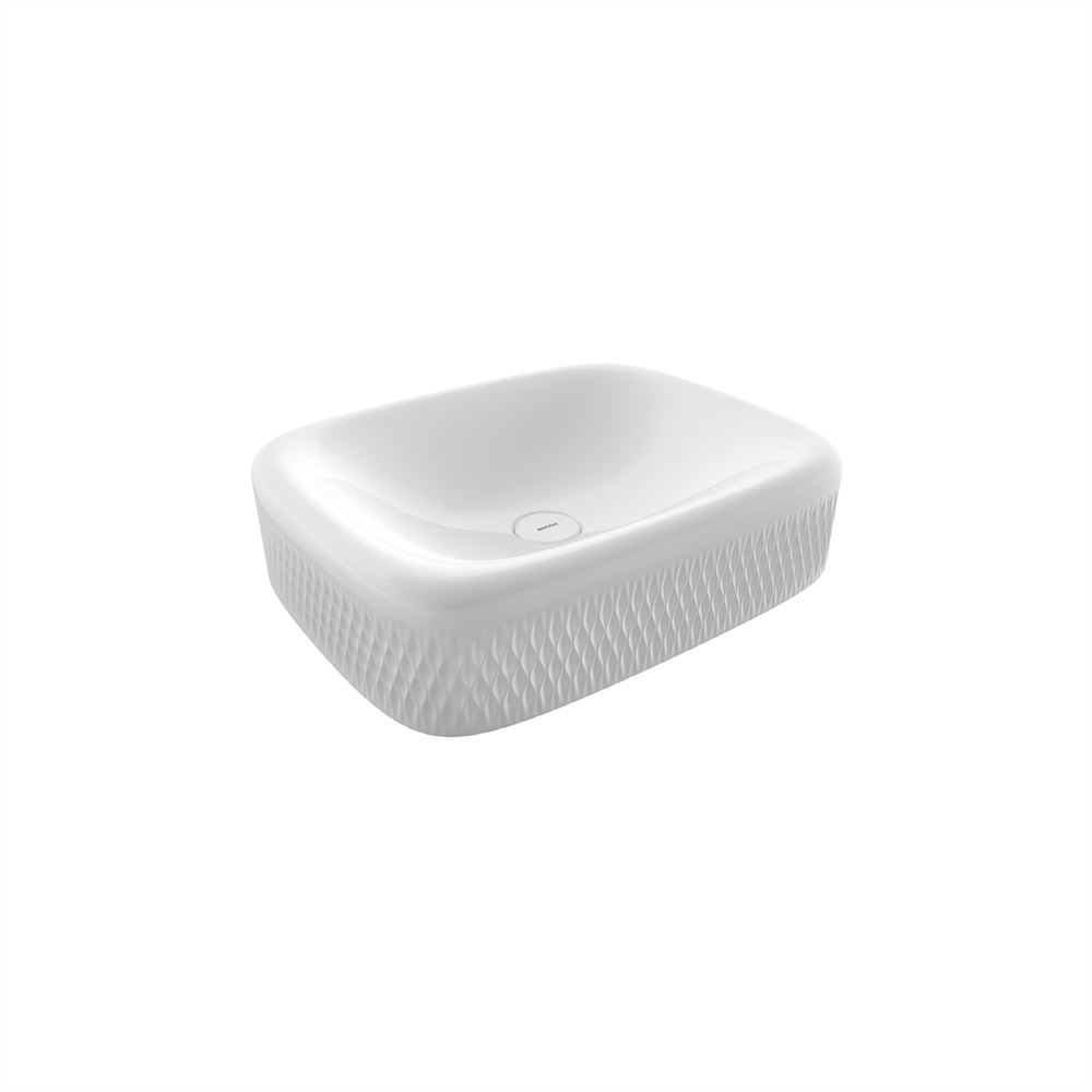 BOCCHI New Age Çanak Lavabo, 55 cm, Parlak Beyaz1411-001-0125