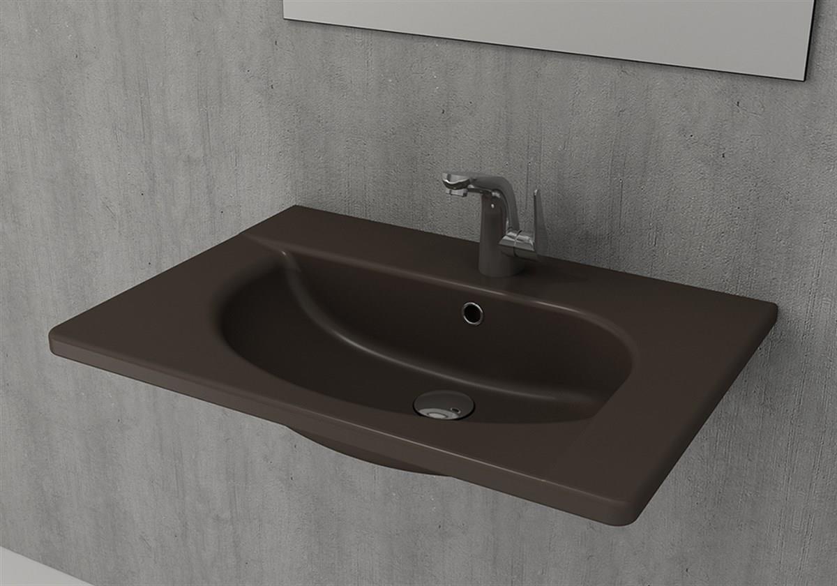 BOCCHI Taormina Arch Etajerli Lavabo, 65 cm, Mat Kahve1009-025-0126