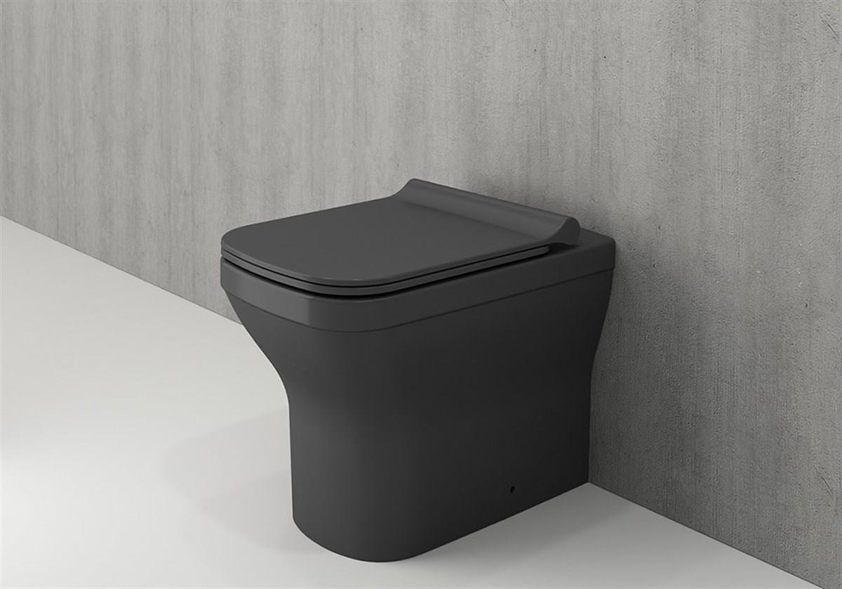 BOCCHI Tutti Slim Klozet Kapağı, Yavaş Kapanır, AntrasitA0332-020