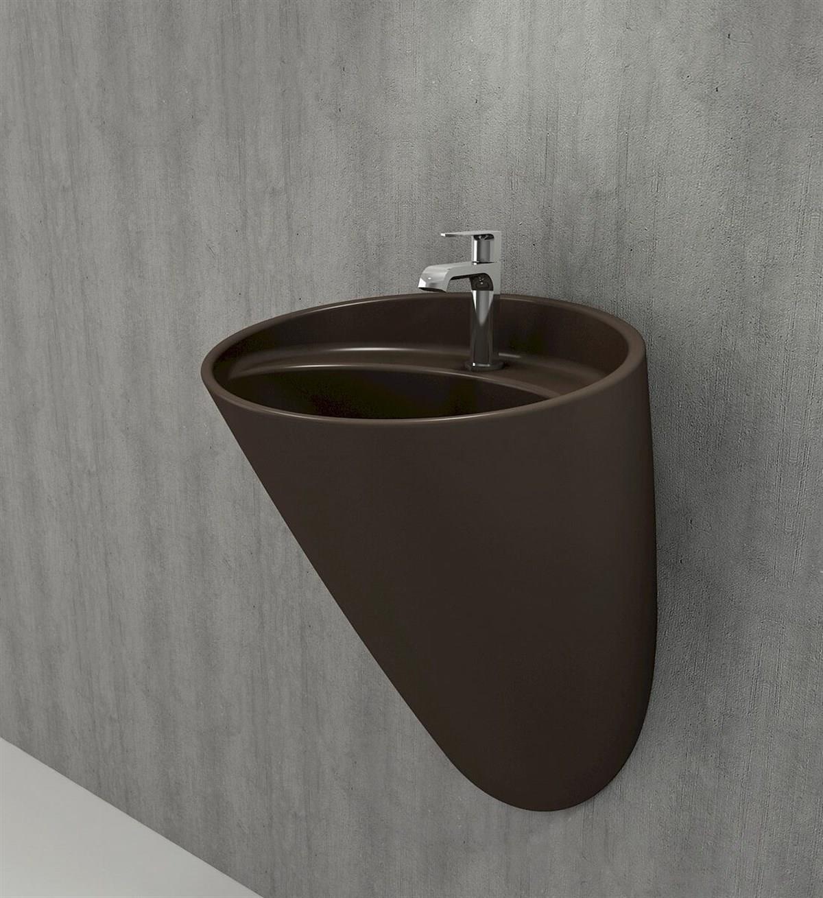 BOCCHI Venezia Asma Monoblok Lavabo, 54 cm, Mat Kahve1083-025-0126