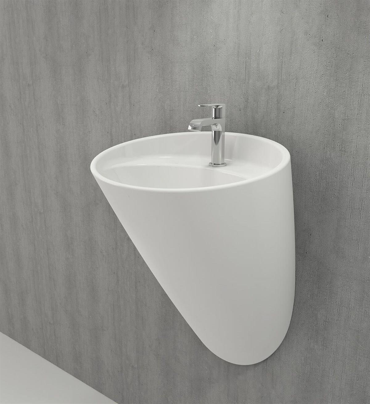 BOCCHI Venezia Asma Monoblok Lavabo, 54 cm, Parlak Beyaz1083-001-0126