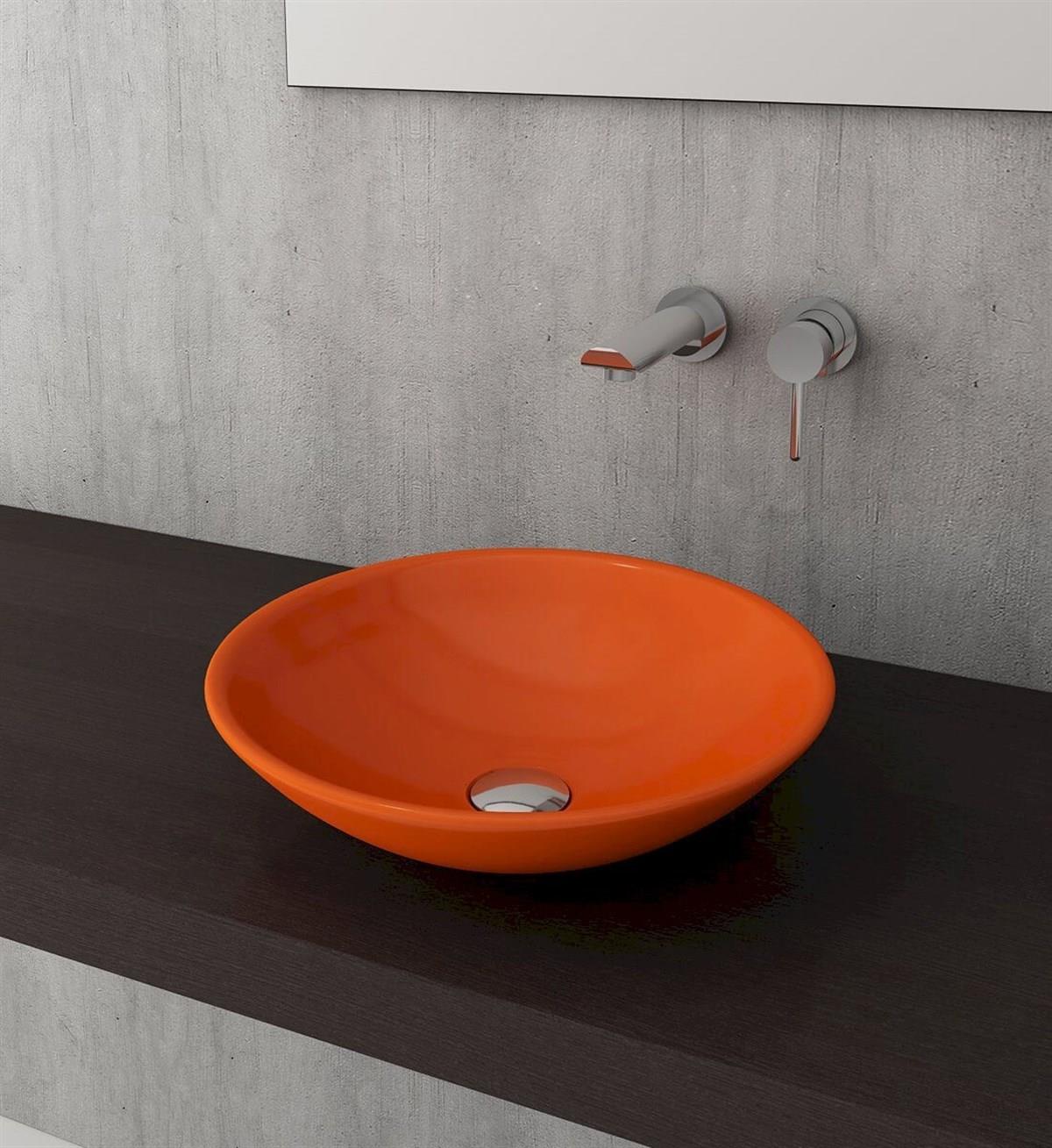 BOCCHI Venezia Çanak Lavabo, 40 cm, Parlak Turuncu1120-012-0125