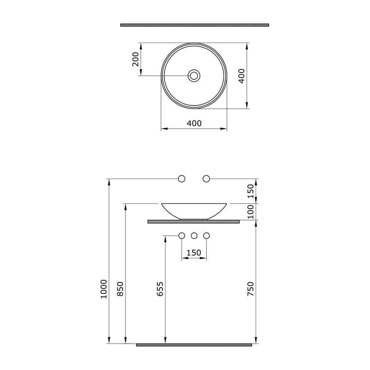 BOCCHI Venezia Çanak Lavabo, 40 cm, Parlak Turuncu1120-012-0125