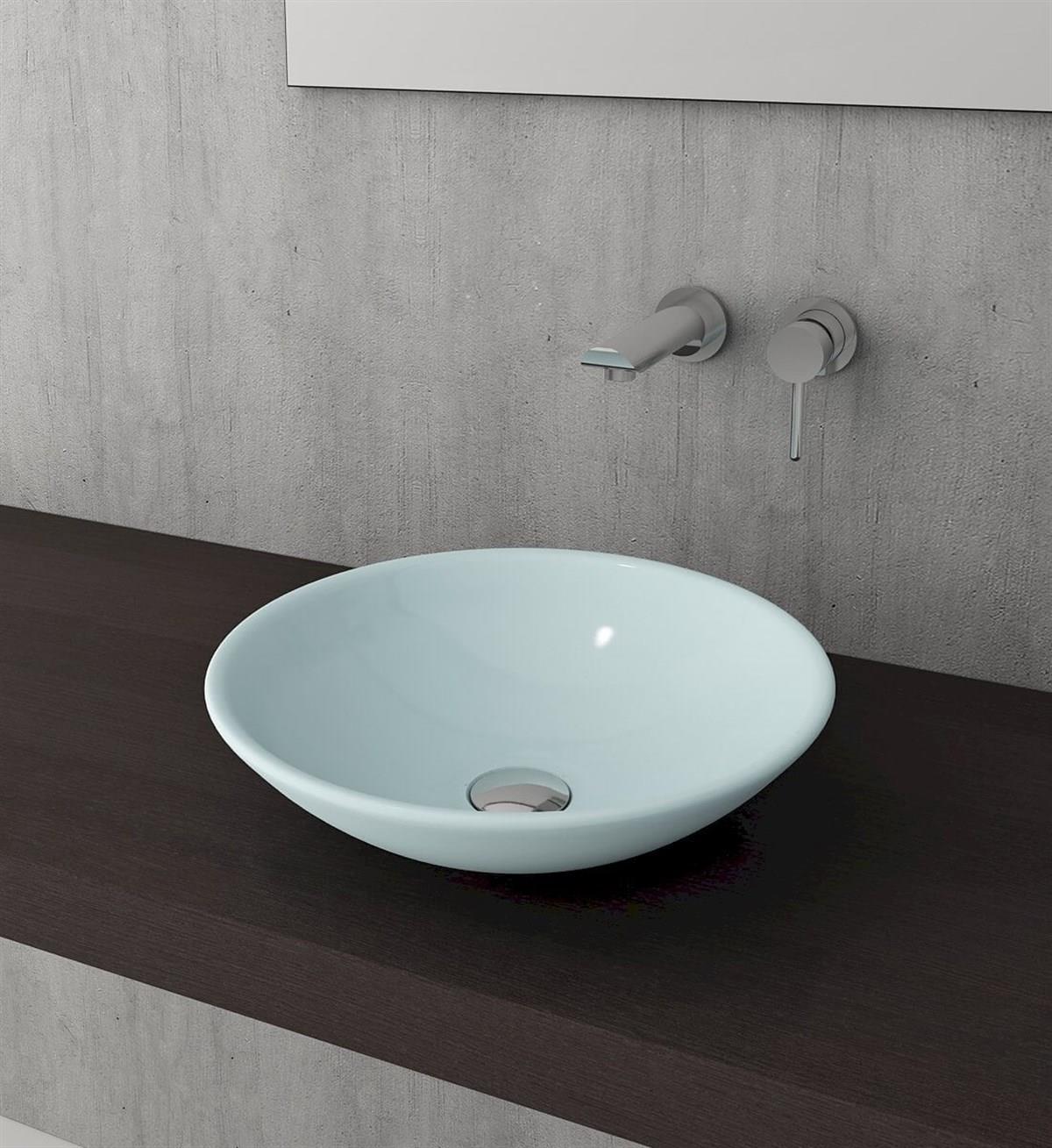 BOCCHI Venezia Çanak Lavabo, 40 cm, Mat Buz Mavisi1120-029-0125