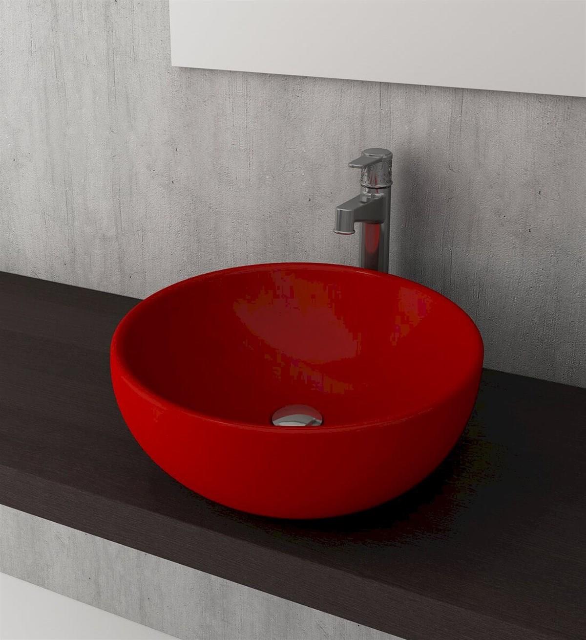 BOCCHI Venezia Çanak Lavabo, 45 cm, Kırmızı1119-019-0125