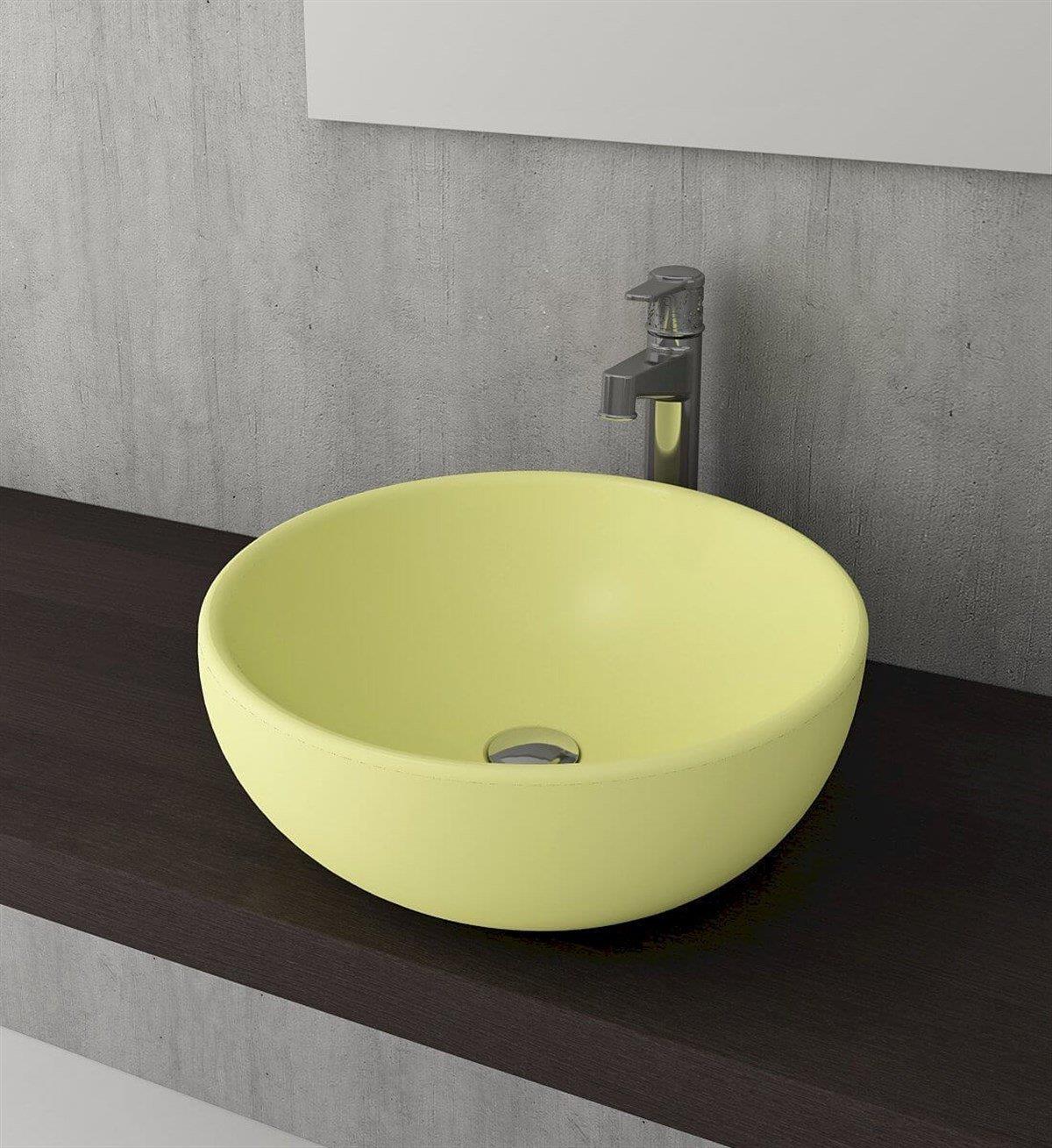 BOCCHI Venezia Çanak Lavabo, 45 cm, Mat Sarı1119-026-0125
