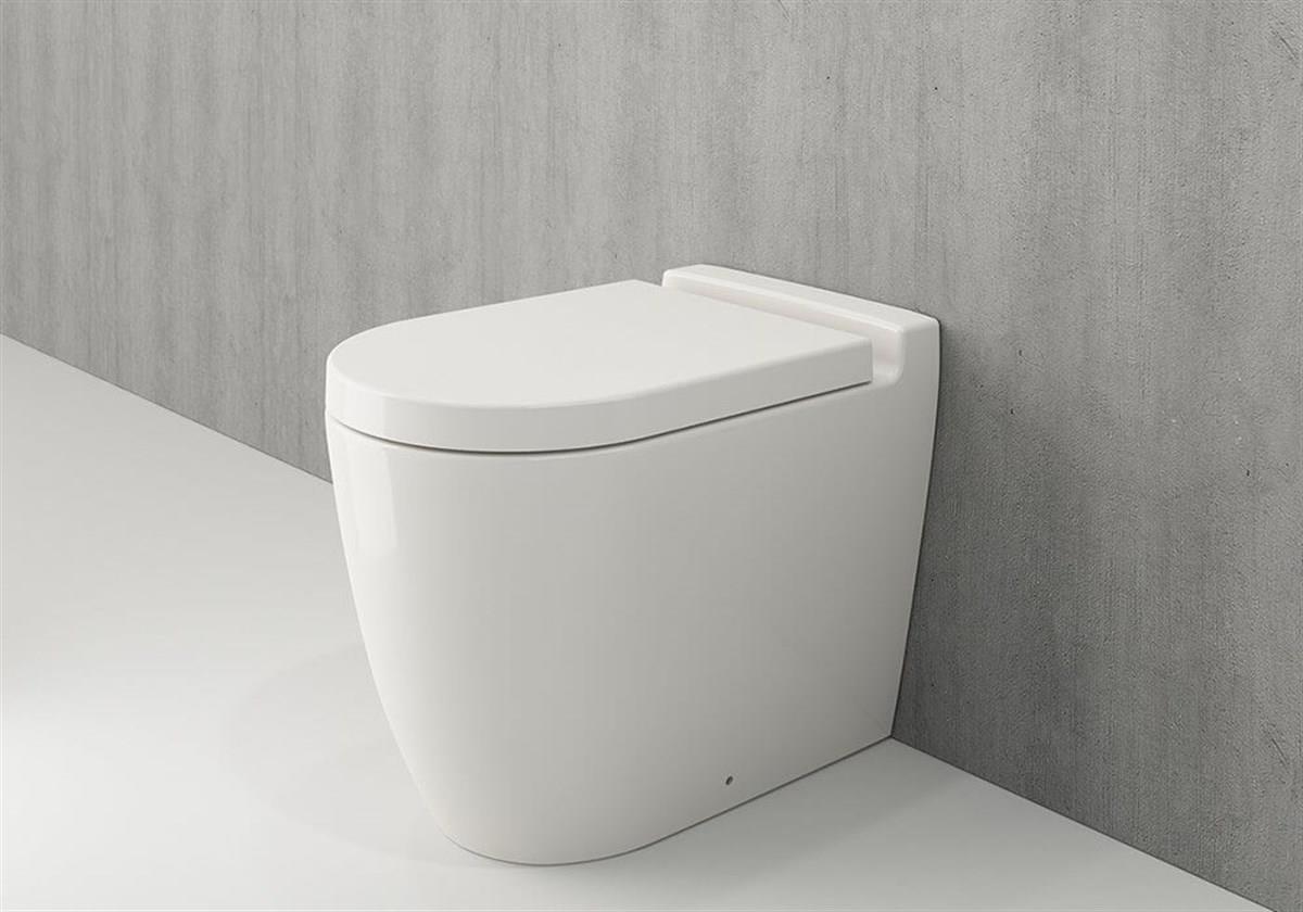BOCCHI Venezia Duvara Tam Dayalı Yerden Tek Klozet, Parlak Bisküvi1301-014-0128