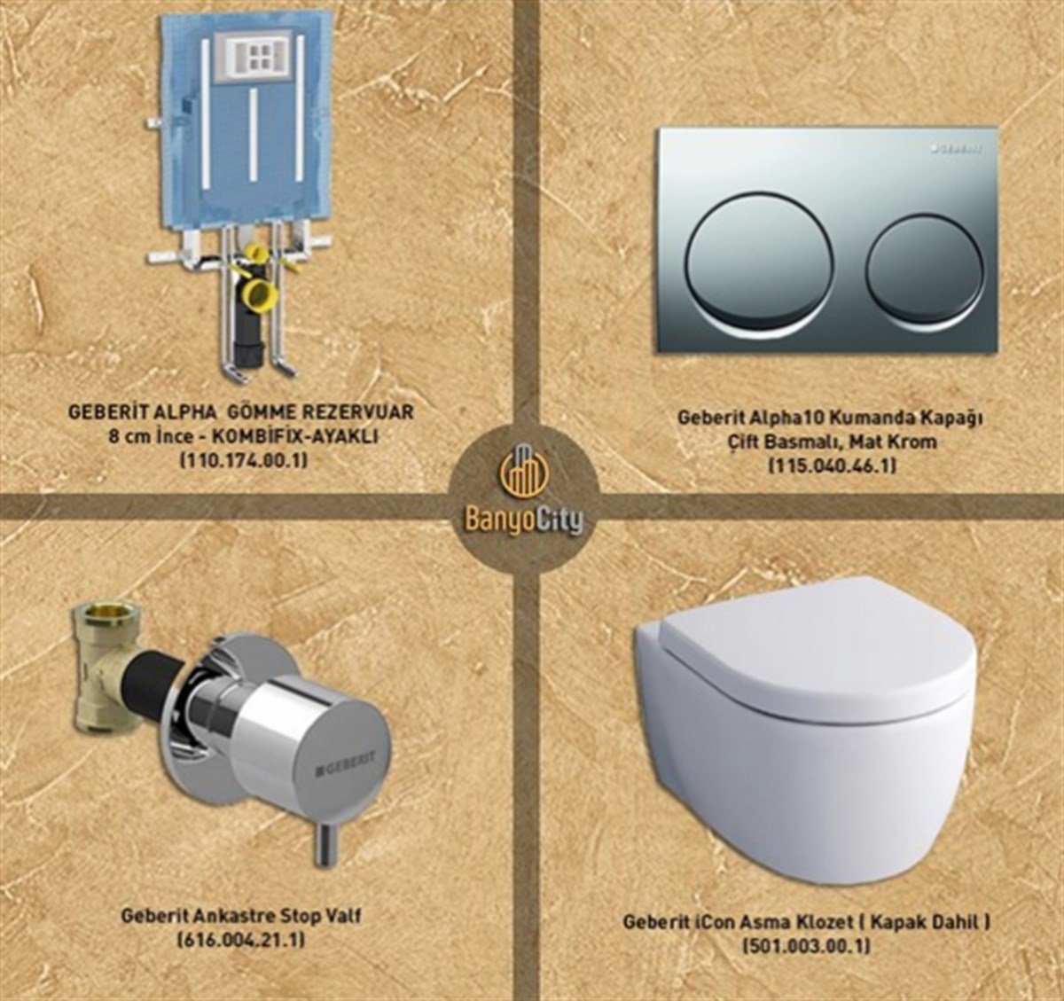 GEBERIT Alpha Set 01GEBERİTALPHA01