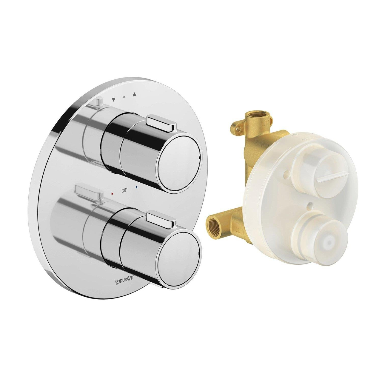Duravit TH Termostatik Ankastre Banyo Bataryası ve İç Set Parlak Krom-TH4200008010